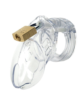 CB-6000S 2 1/2&quot; Cock Cage &amp; Lock Set - Clear