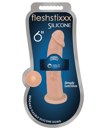 Curve Toys Fleshstixxx 6&quot; Dong - Flesh