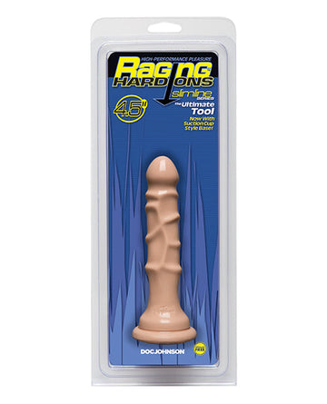 Raging Hard Ons Slimline 4.5&quot; Dong w/Suction Cup - Flesh