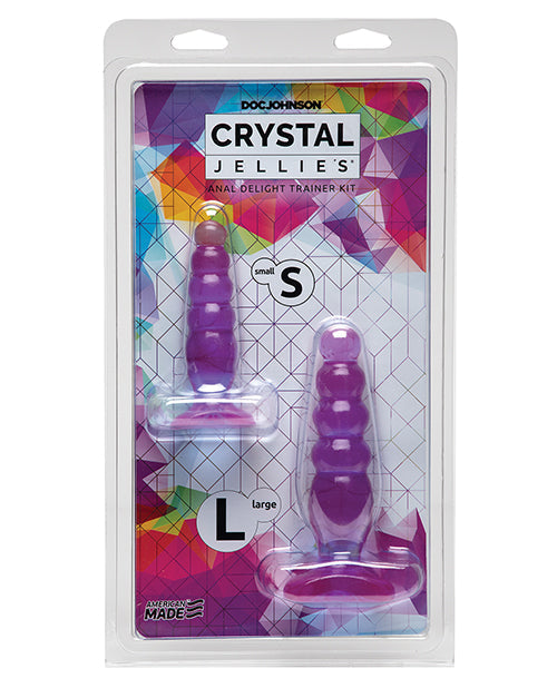 Crystal Jellies Anal Delight Trainer Kit - Purple