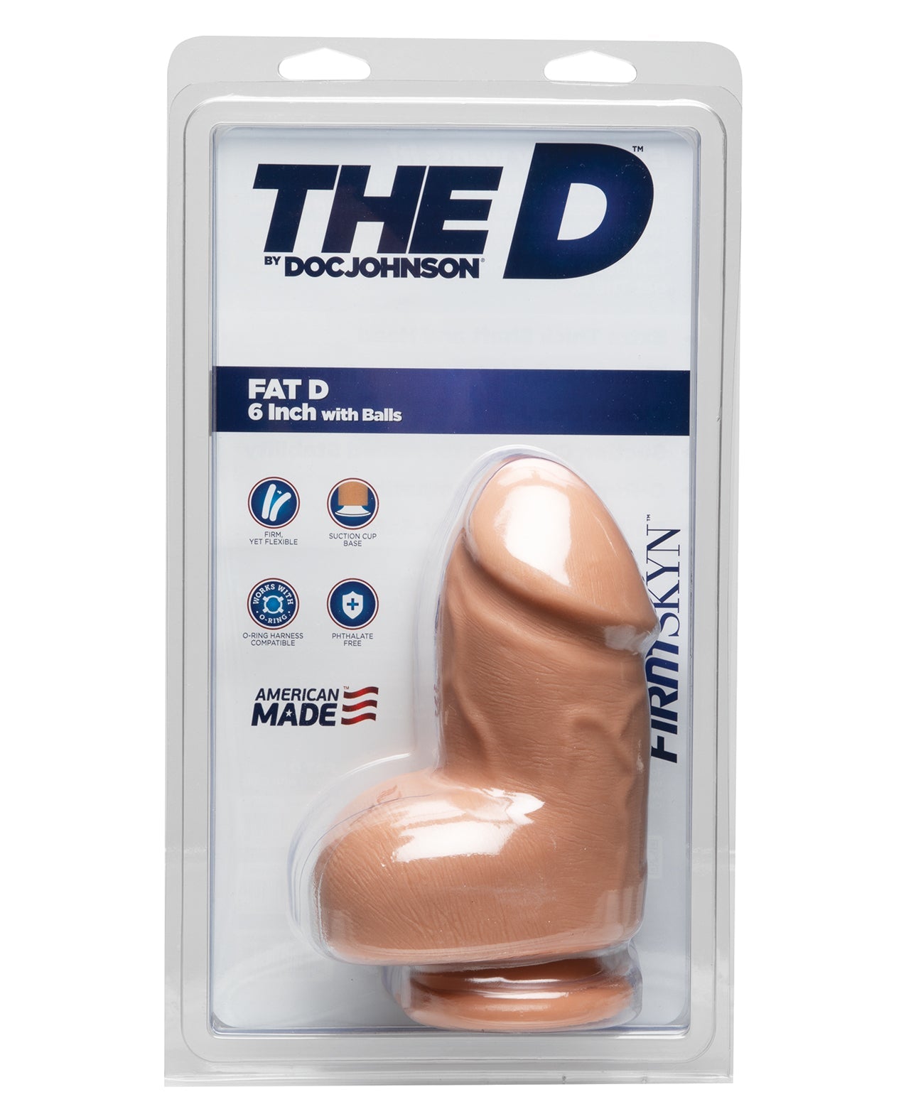 The D 6&quot; Fat D w/Balls - Vanilla