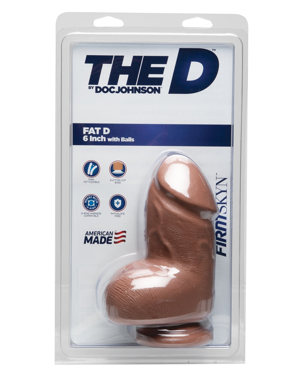 The D 6&quot; Fat D w/Balls - Caramel