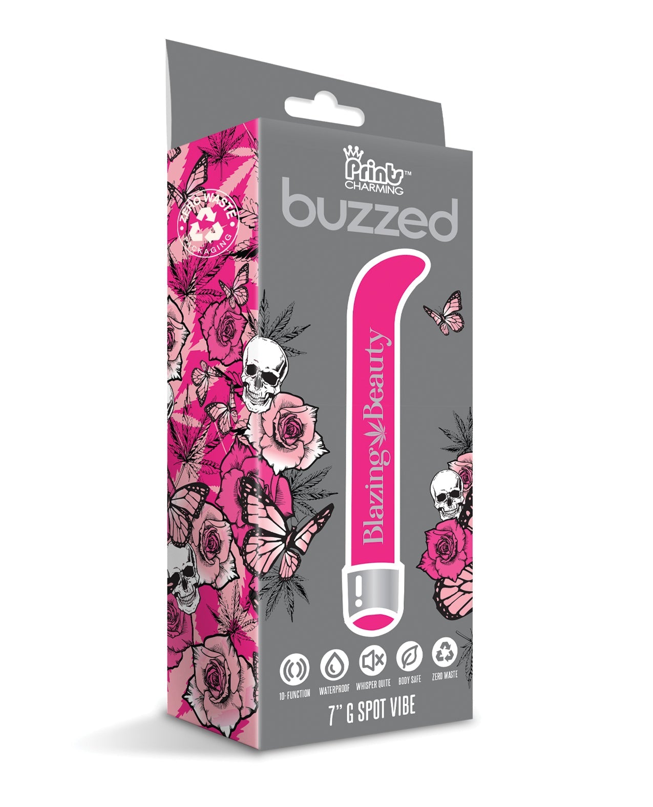 Buzzed 7&quot; G-Spot Vibe  - Blazing Beauty Pink