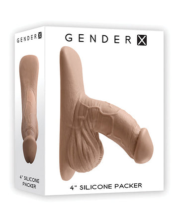 Gender X 4&quot; Silicone Packer - Tan