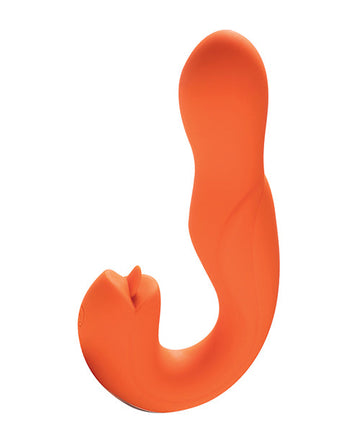 Joi Rotating Head G-Spot Vibrator &amp; Clit Licker - Orange