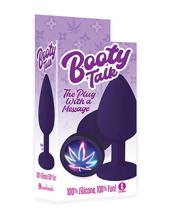 The 9&#039;s Booty Calls Neon Leaf Plug - Purple