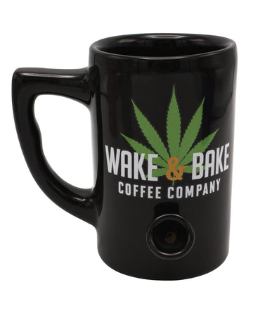 Wake &amp; Bake Coffee Mug - 10 oz Black