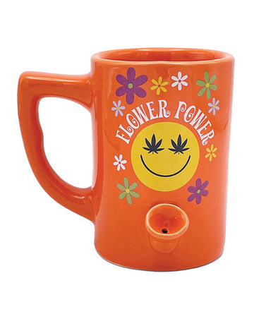 Wake &amp; Bake Flower Power Coffee Mug - 10 oz