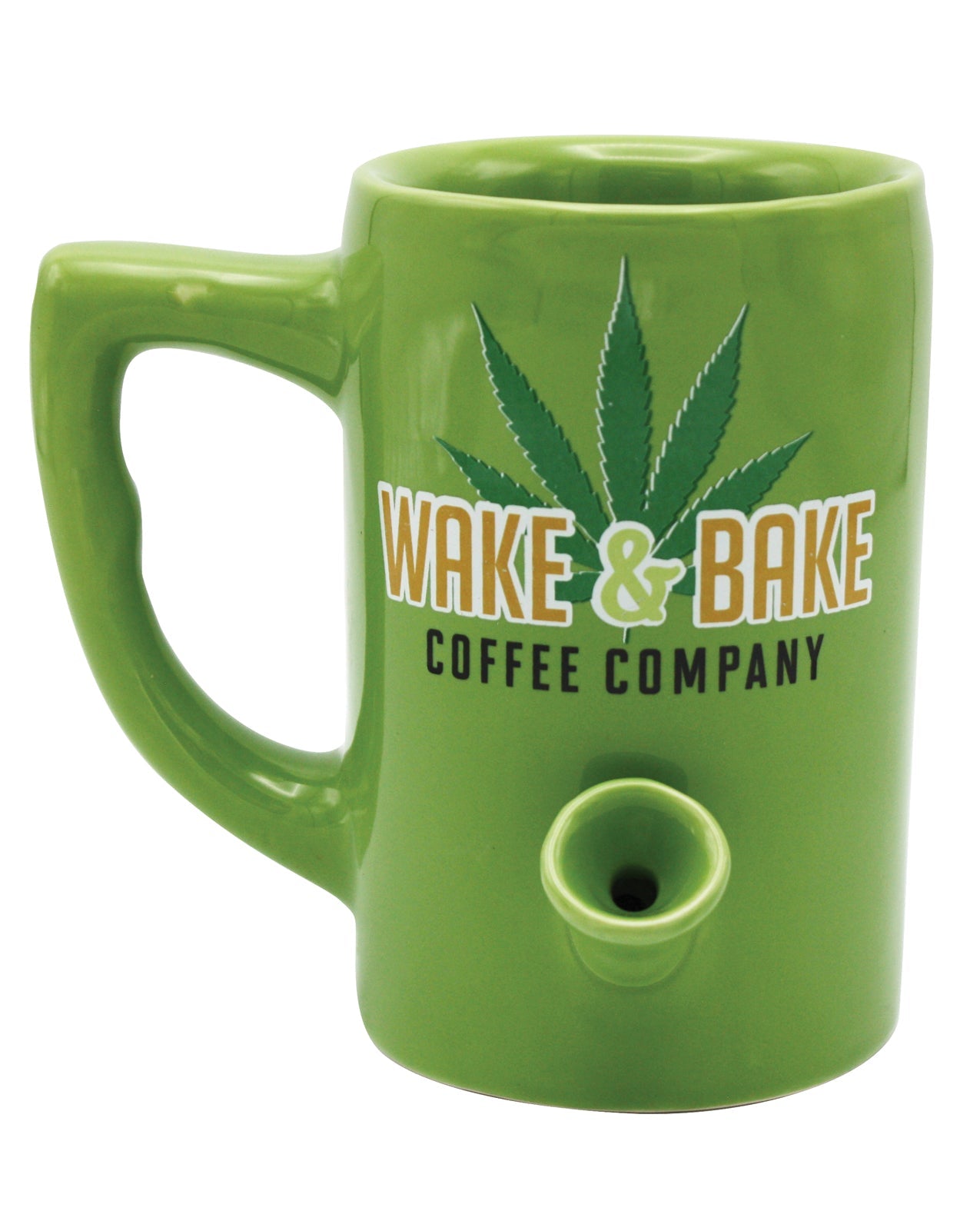 Wake &amp; Bake Coffee Mug - 10 oz Green