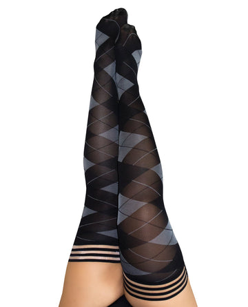 Kix&#039;ies Kimmie Argyle Thigh High Argyle D