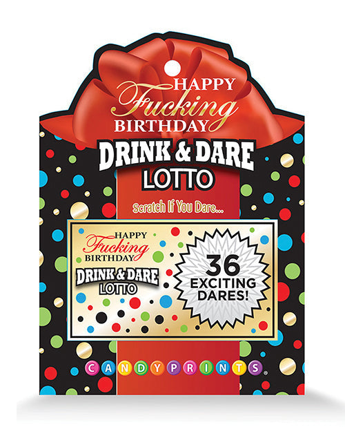 Happy Fucking Birthday Drink &amp; Dare Lotto