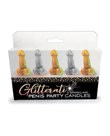 Glitterati Penis Party Candle - Pack of 5