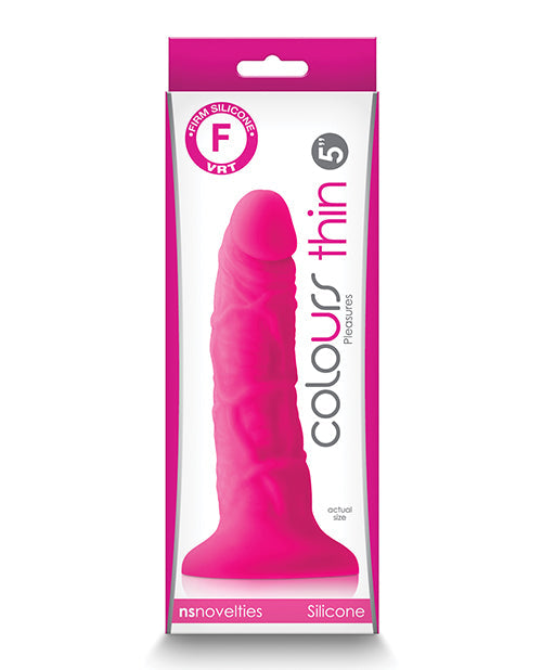 Colours Pleasures 5&quot; Thin Dildo - Pink