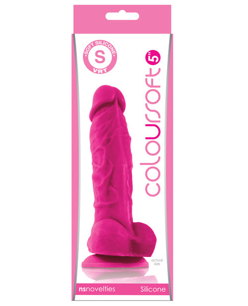 ColourSoft 5&quot; Silicone Soft Dildo - Pink