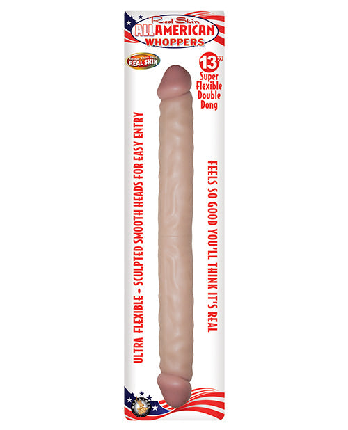 Real Skin All American Whoppers 13&quot; Double Dong - Flesh