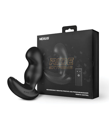 Nexus Ride Extreme Vibrating Prostate &amp; Perineum Massager - Black