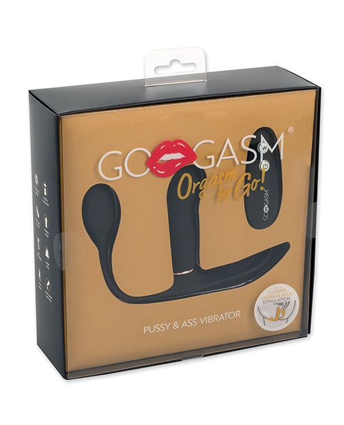 GoGasm Pussy &amp; Ass Vibrator - Black