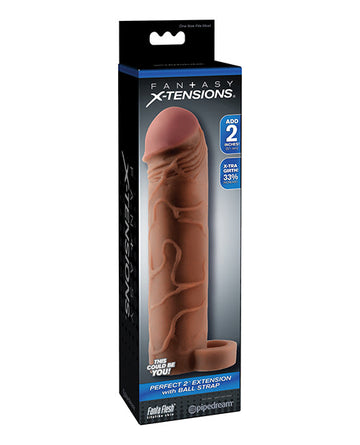 Fantasy X-tensions Perfect 2&quot; Extension w/Ball Strap - Brown