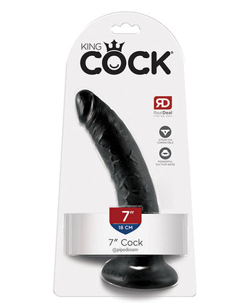 King Cock 7&quot; Cock - Black