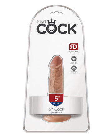 King Cock 5&quot; Cock - Tan