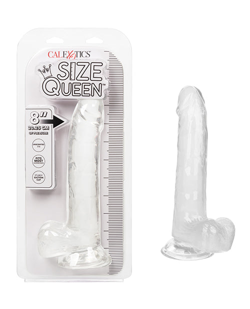 Size Queen 8&quot; Dildo - Clear