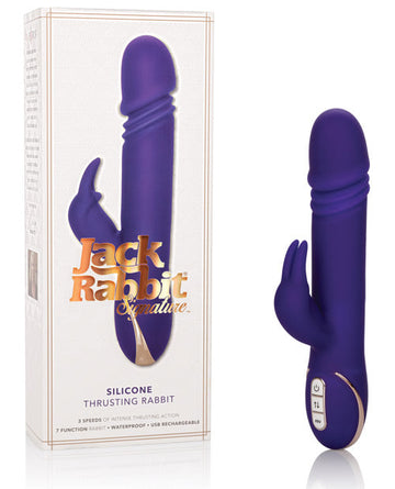 Jack Rabbit Signature Silicone Thrusting Rabbits - Purple