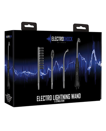 Shots Electroshock Lightning Wand - Black