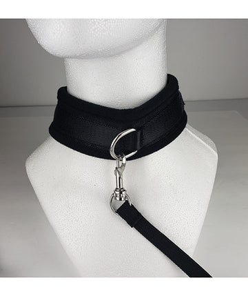 Spartacus Collar &amp; Leash - Neoprene Black