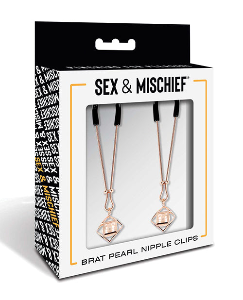 Sex &amp; Mischief Brat Pearl Nipple Clips