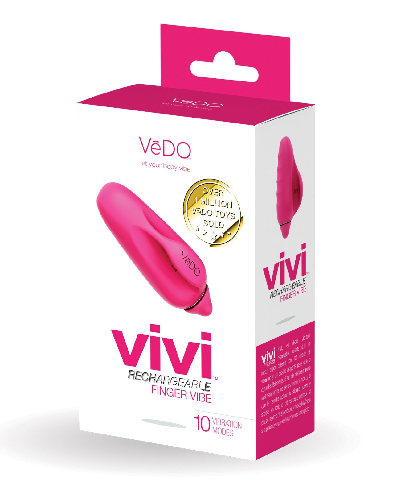 VeDO VIVI Rechargeable Finger Vibe - Foxy Pink