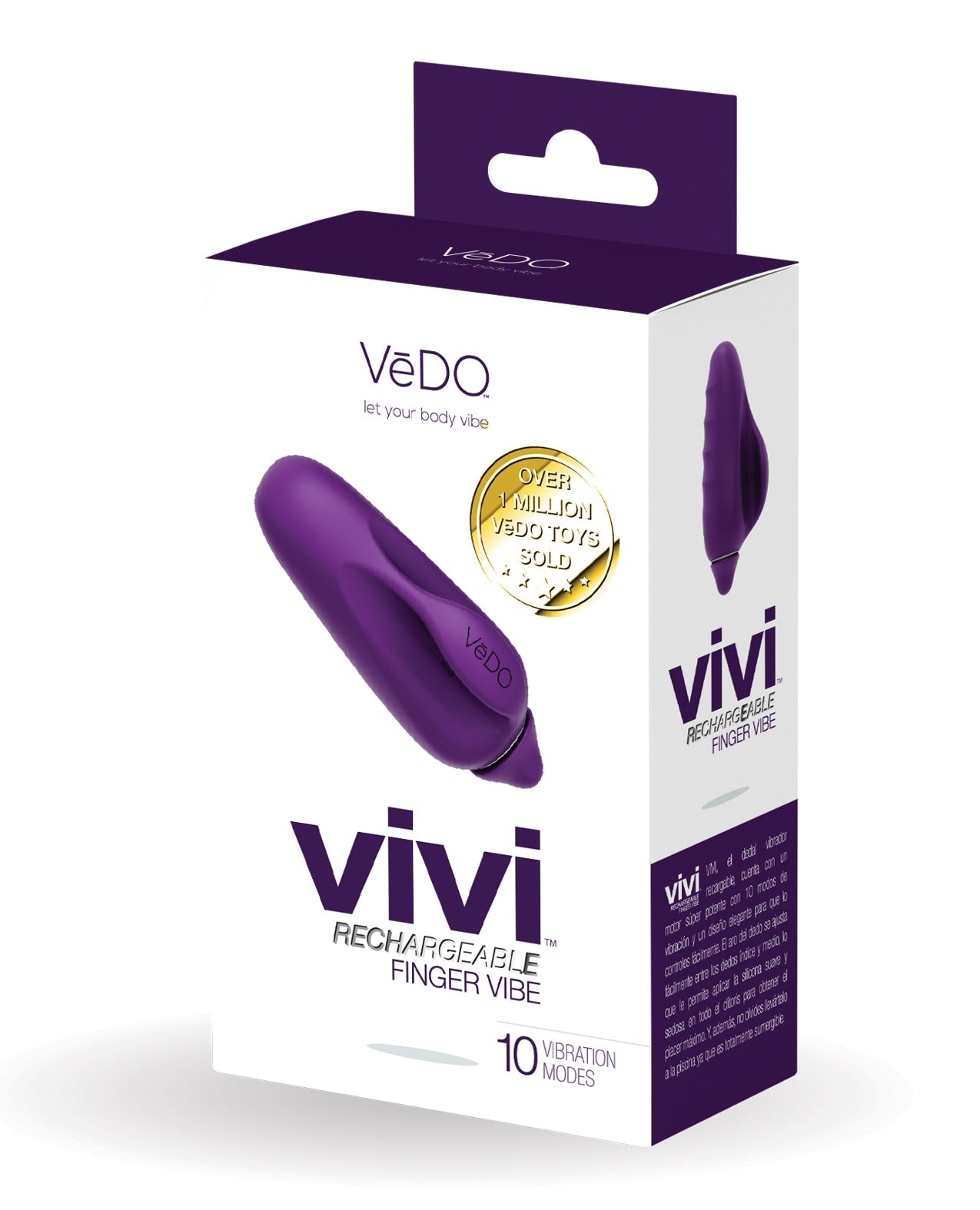 VeDO VIVI Rechargeable Finger Vibe - Deep Purple