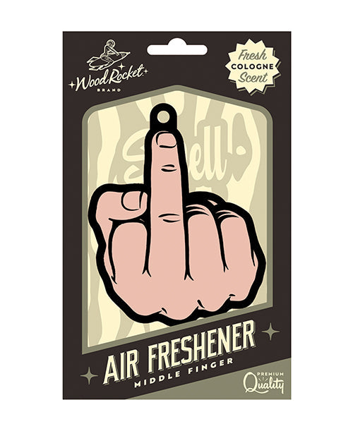 Wood Rocket Middle Finger Peach Air Freshener - Cologne
