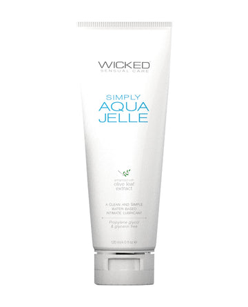 Wicked Sensual Care Simply Aqua Jelle Water Based Lubricant - 4 oz