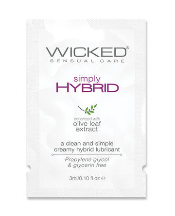 Wicked Sensual Care Simply Hybrid Lubricant - .1 oz