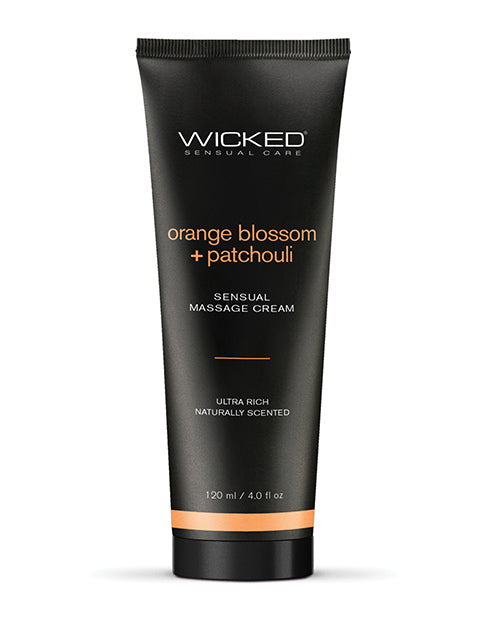 Wicked Sensual Care Orange Blossom &amp; Patchouli Massage Cream  - 4 oz