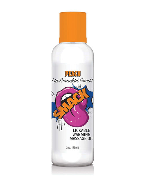 Smack Warming Massage Oil - 2 oz Peach