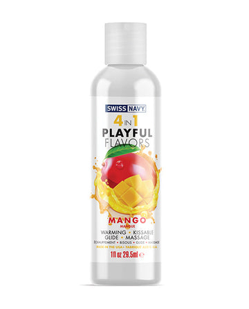 Swiss Navy 4 in 1 Playful Flavors Mango - 1 oz