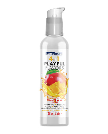 Swiss Navy 4 in 1 Playful Flavors Mango  - 4 oz