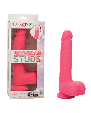 Silicone Studs Rechargeable Rumbling &amp; Thrusting Vibrator