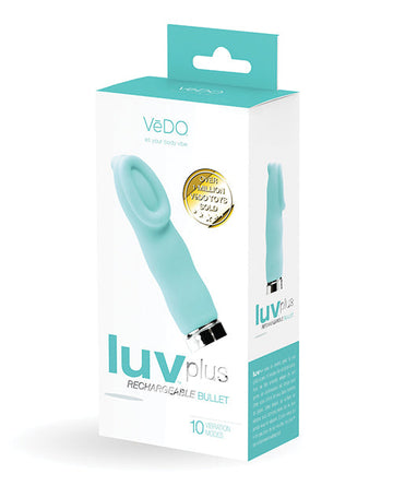 VeDO Luv Plus Rechargeable Vibe - Tease Me Turquoise